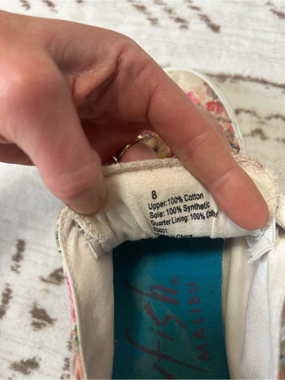 Blowfish Malibu Floral Canvas Sneakers Womens Size 8 Casual Shoes Cottagecore - Picture 11 of 12